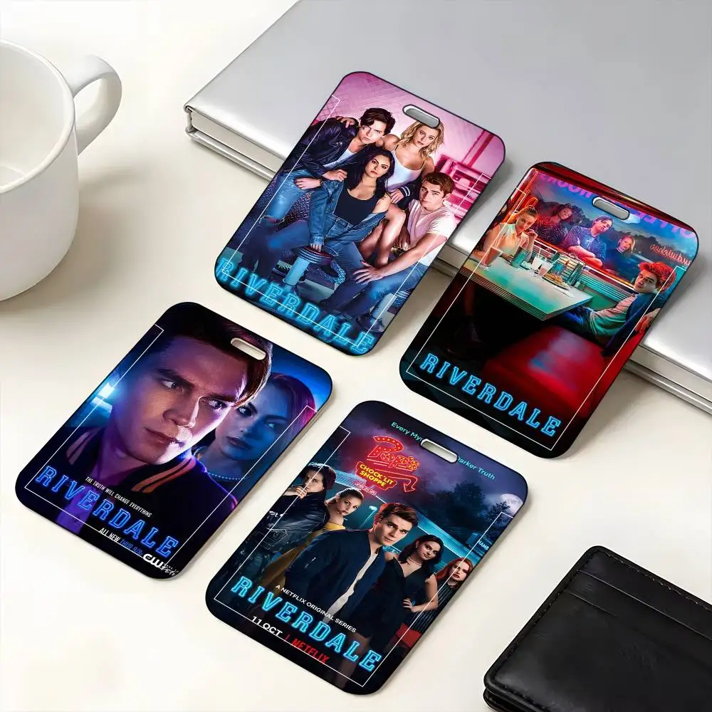 

1 шт. Американский подростковый защитный чехол для ID-карт (Riverdale), для школьных, пропускных, проездных и карт питания, с функцией легкого вставления
