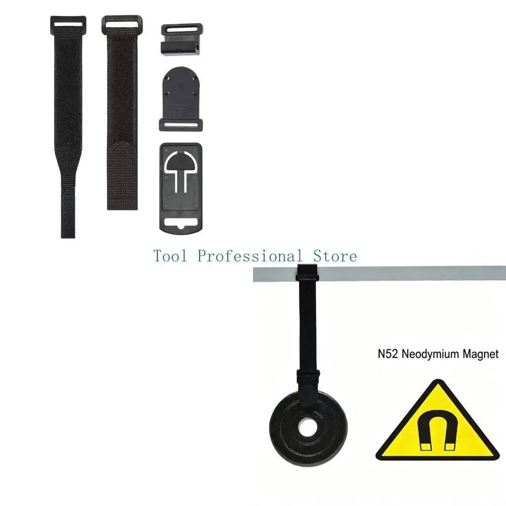 57QF Black Textile Multimeter Lanyard, Mounting Parts and Adjustable Band for Electrical Repair, Handheld Meter Testing and