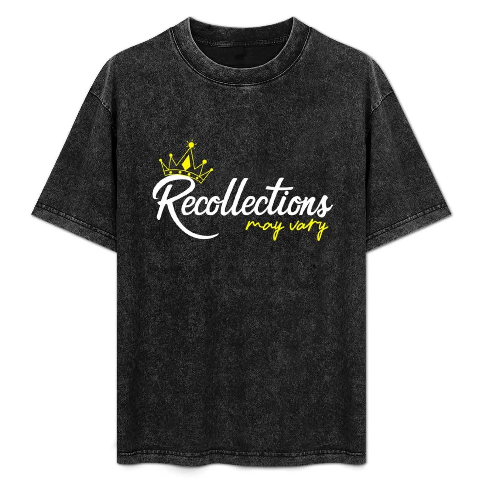 

Recollections May Vary T-Shirt Casual Light Summer Short Sleeve Top