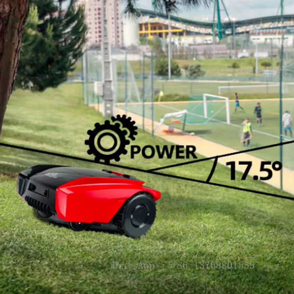 Akx Electric Robot Lawnmower Self-Propelled Cordless Blade Cutting Machine Automatic Robotic Lawnmower With Battery Power Source