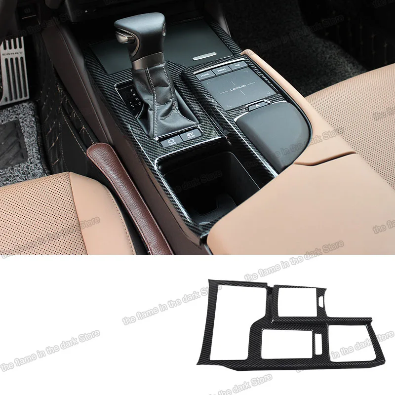 carbon fiber abs car Center console mouse frame panel for Lexus Es Es300h 200 es350 300h 2018 2019 2020 2021 2022 350 accessory