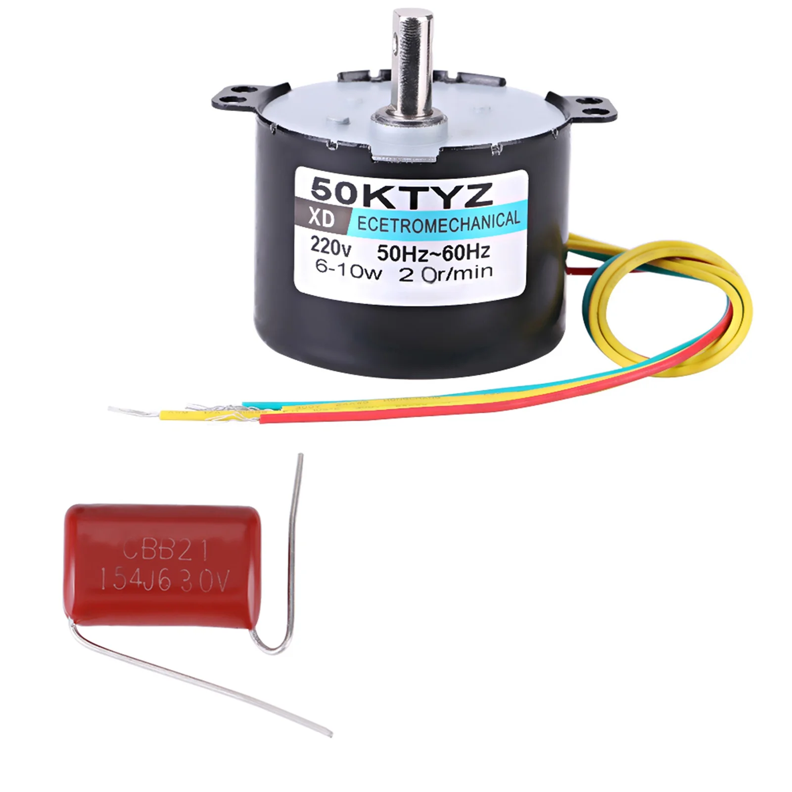 

AC220V 10W 0.5A Permanent Magnet Synchronous Motor CW/CCW 20r/min