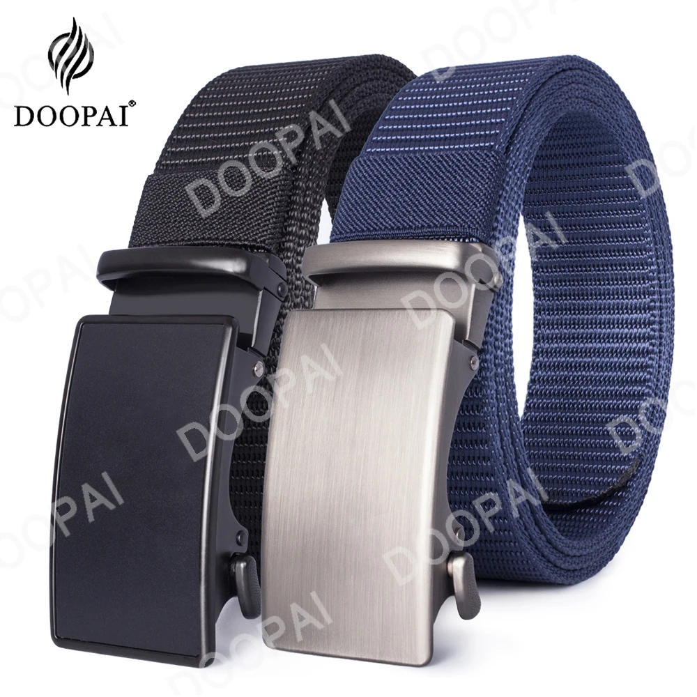 Men\'s Nylon Canvas Belt Male Korean Version All-Match Casual Automatic Buckle Golf Belt