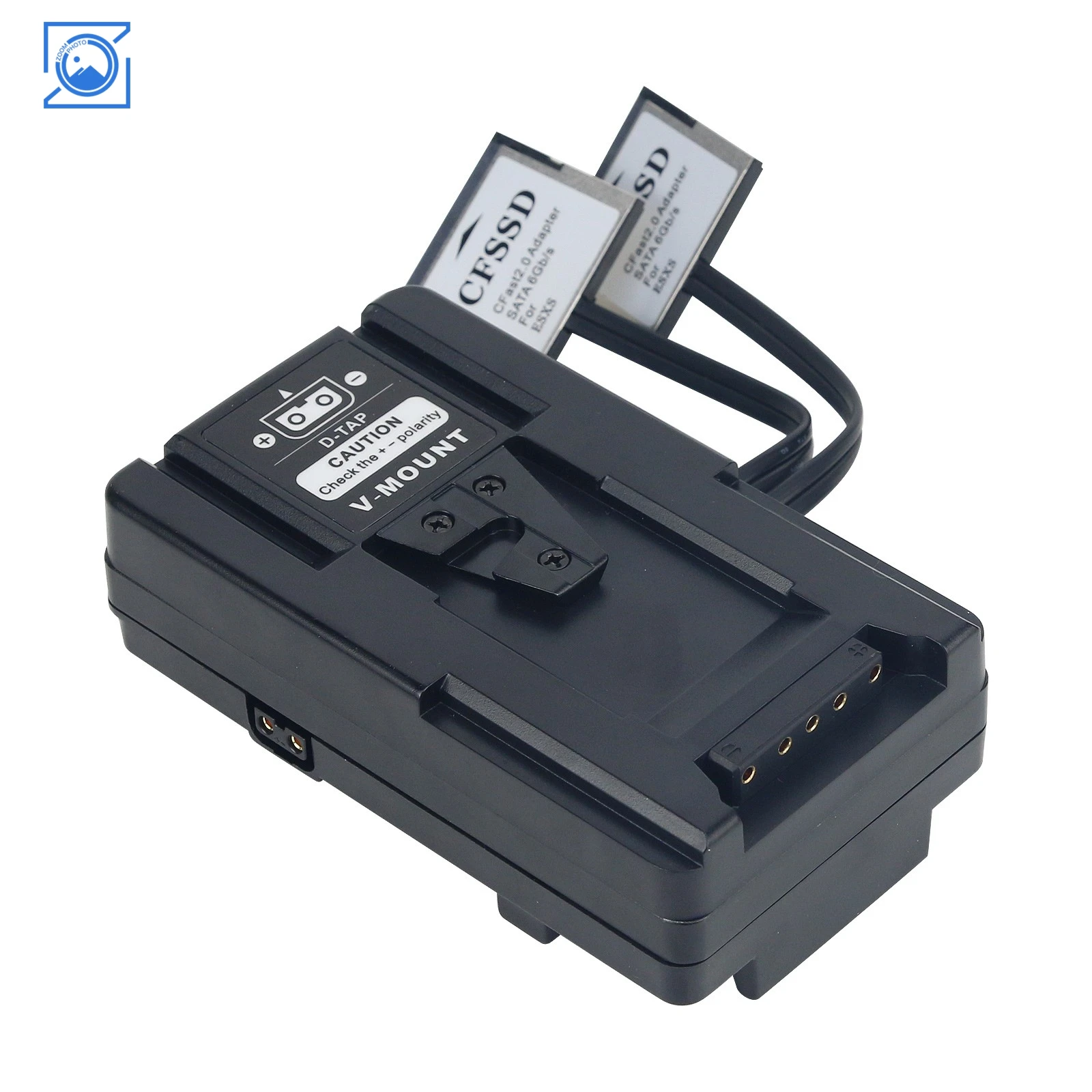 

V-Shaped Back Mounted CFast to SSD Adapter for ESXS CFast2.0 to SSD (M.2 SATA Bus) BMD URSA Mini Pro 4.6K G2 Memory Card