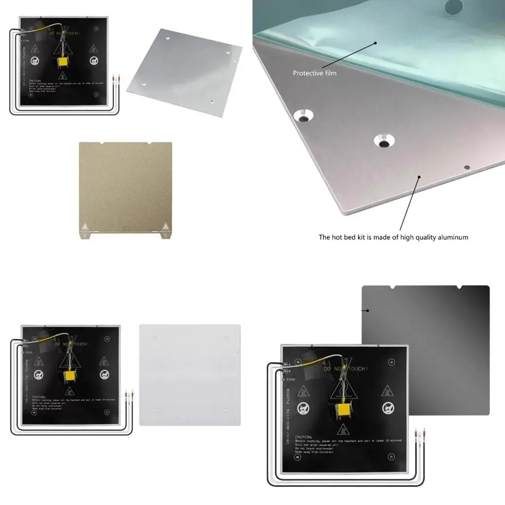 

A52B Precise 3D Print Heated Bed Upgrades, 235X235mm Aluminum PEI Platform