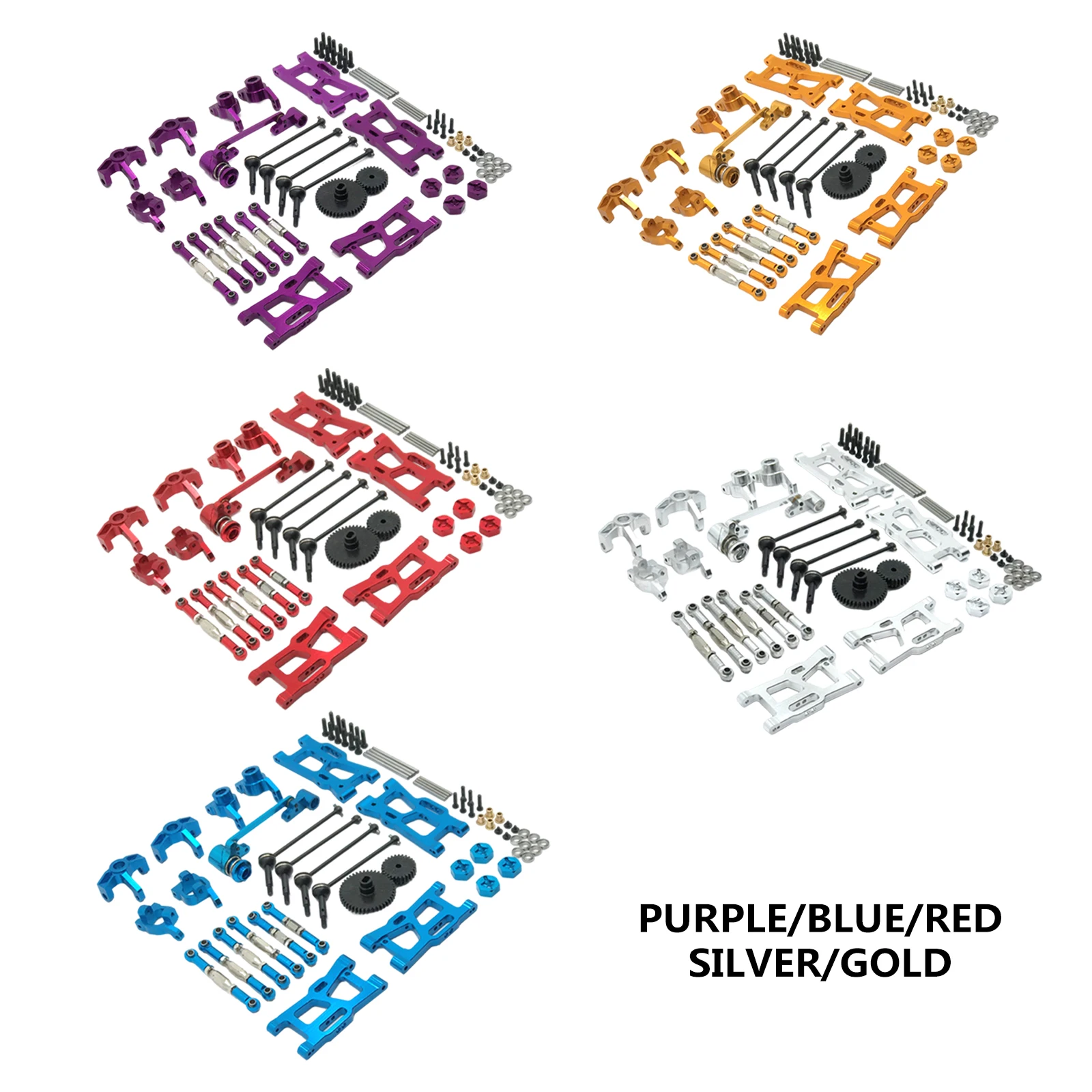 

Комплект металлических тяг для радиоуправляемых моделей WLtoys 144001 124019, масштаб 1/12, запчасти для самостоятельной сборки