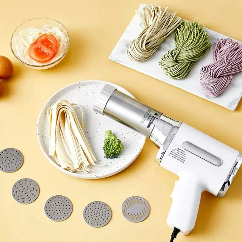 Handheld Portable Home Noodle Maker Fully Automatic Compact Electric Noodle Maker For Making Thin and Wide Noodles