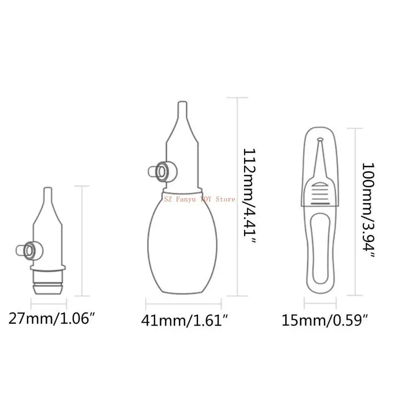 96GC طفل الأنف الشافطة مصاصة الأنف الطفل منظف الأنف سيليكون الشافطة الأنفية