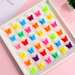 Colorful Mini Butterfly Small Hair Clip Headwear Women's Knot Love Cartoon Small Claw Clip Hair Clip