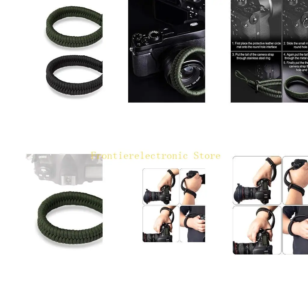 

G8DB Anti-lost Camera Wrist Strap Parachute Rope Hand Quick Release Portable