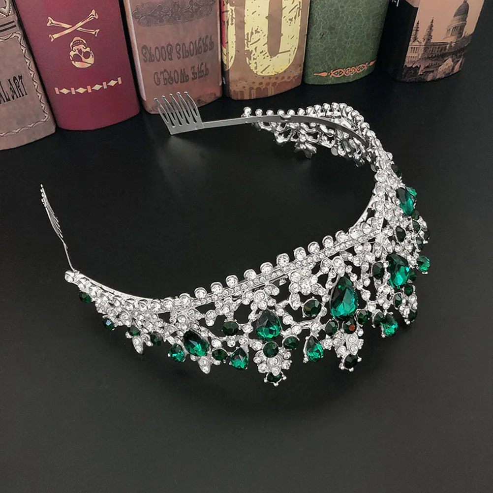 

1Pcs Alloy Rhinestone Bride Crown Wedding Headdress Bridal Headwear Fashion Photography Accessories