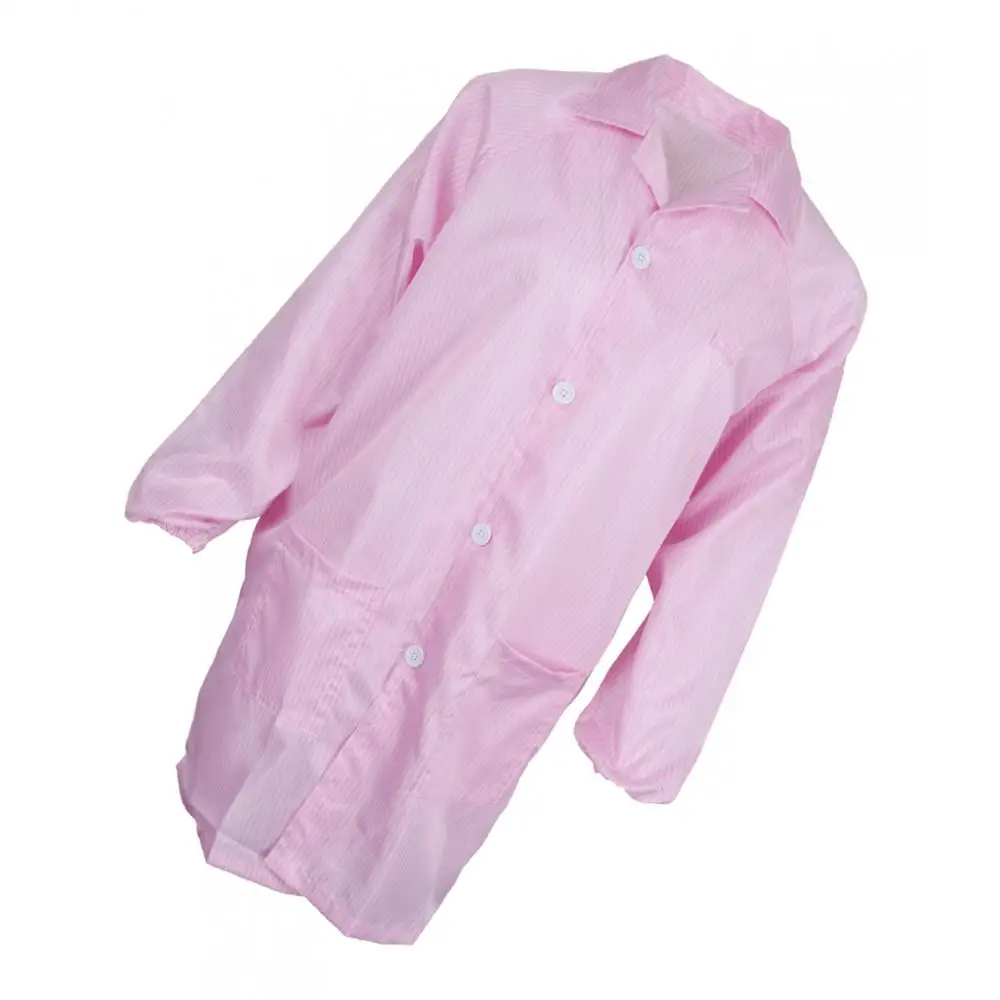 Anti Static Polyester Lab Coat Protective Smock Workwear Uniform for Biotechnology Processing
