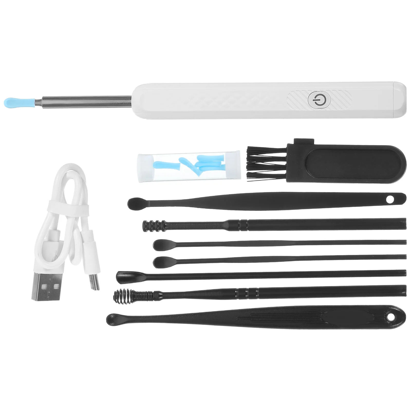 

1 set 1 Set Earwax Removal Kit Hd Cleaner Tool Portable Stainless Steel Ear Scoop Home Ear Cleaning Supplies