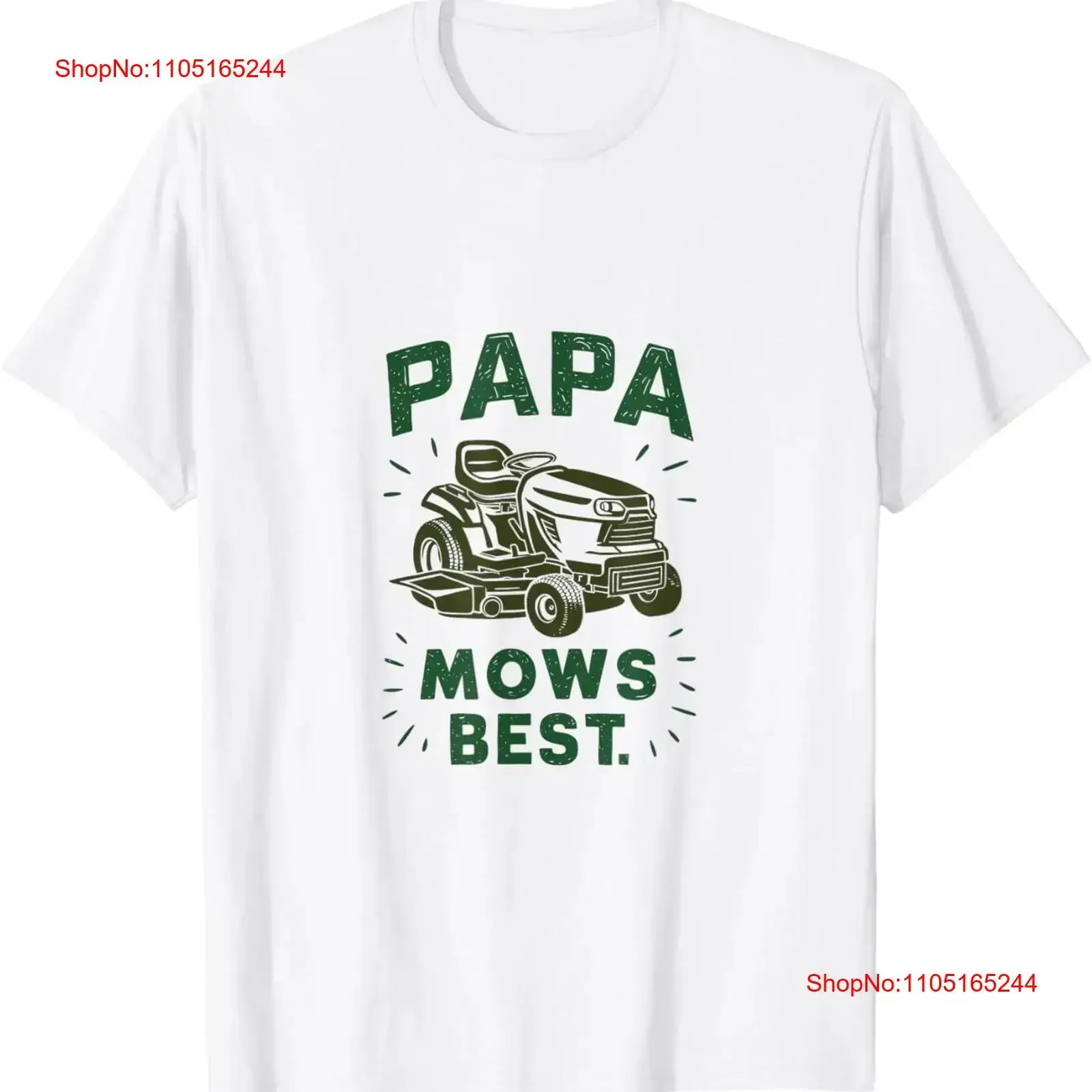

Футболка Papa Mows Best I Lawn Care Dad Joke Mowing, винтажная стираная дышащая мягкая модная уличная одежда, слегка стильная унисекс
