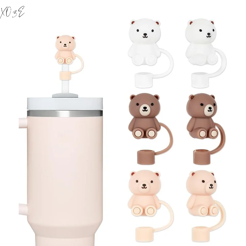 Silicone Straw Plug Splash-proof Drinking Water Dust Cover Straw Head Cover Drinking Fountain Kitchen Tool Cup Accessories