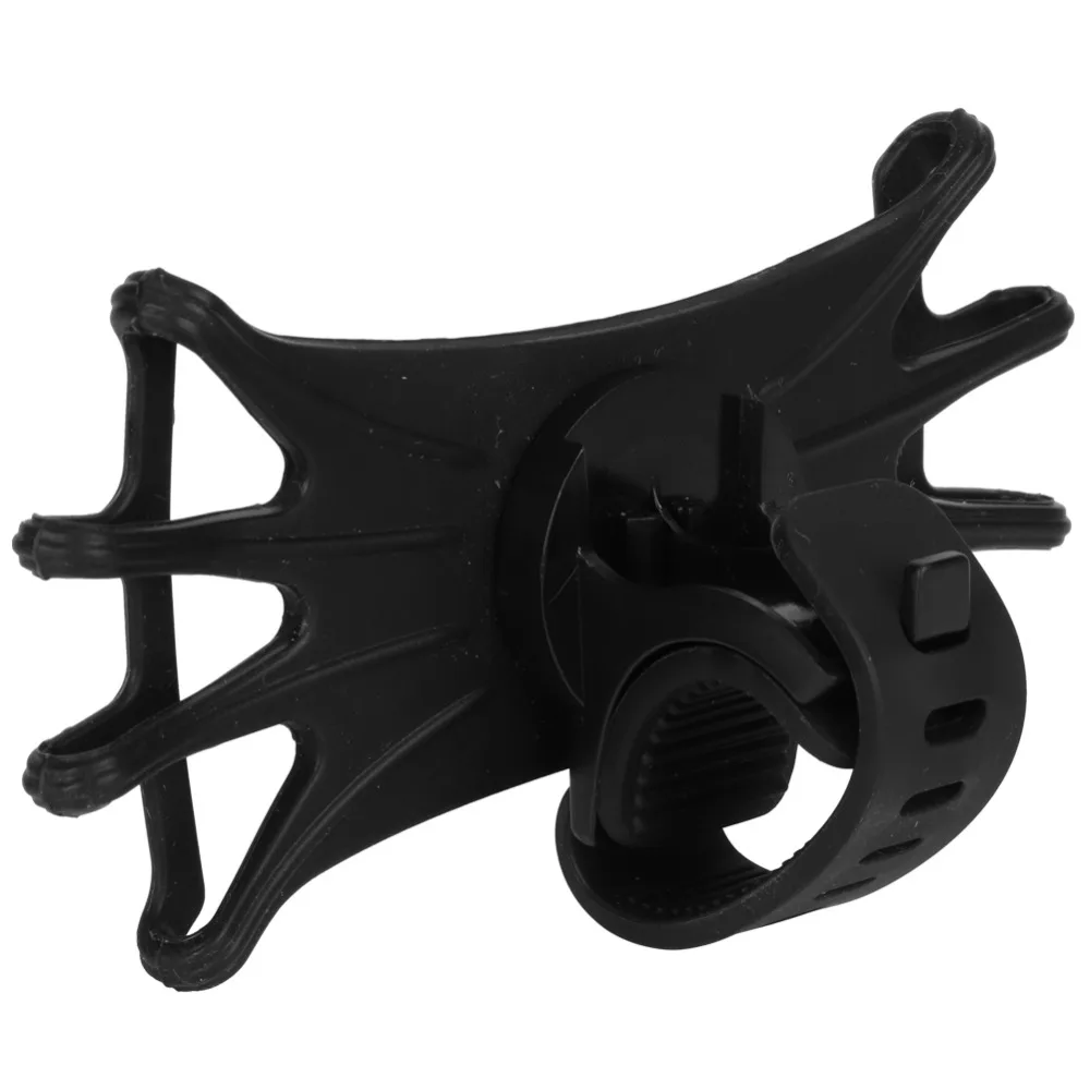 2 Pcs 360° Rotation Mobile Phone Holder Silicone Adjustable Bicycle Phone Holder Easy Install Shockproof Handlebar Stand Bracket