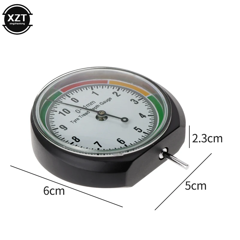 Car Wheel Tire Pressure Tread Depth Gauge Meter Pointer Indicator Measure Device Tool Tire Condition Monitor Display Accessories