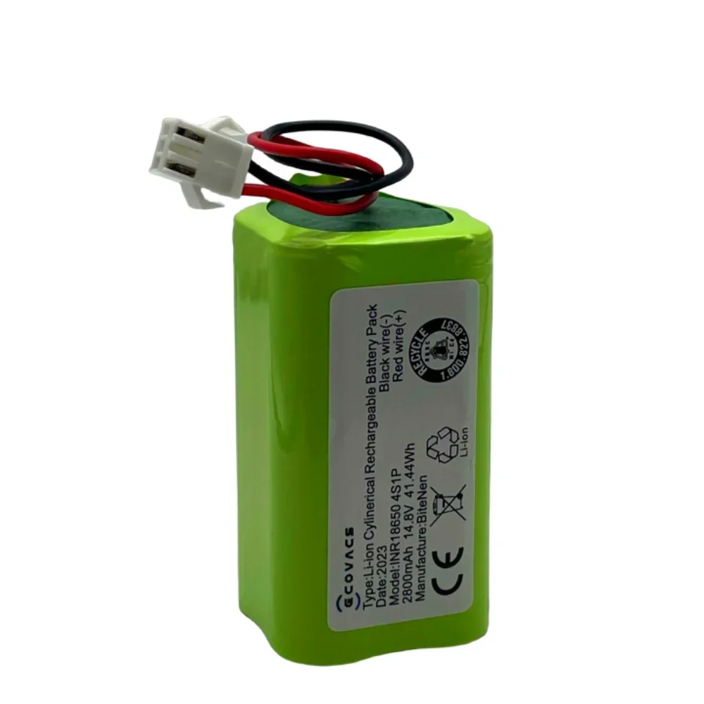 100% NEW 14.8V 2800mAh 4S1P 18650 Li-ion Rechargeable Battery Pack for Xiaomi Robot Vacuum Cleaner Battery image 4
