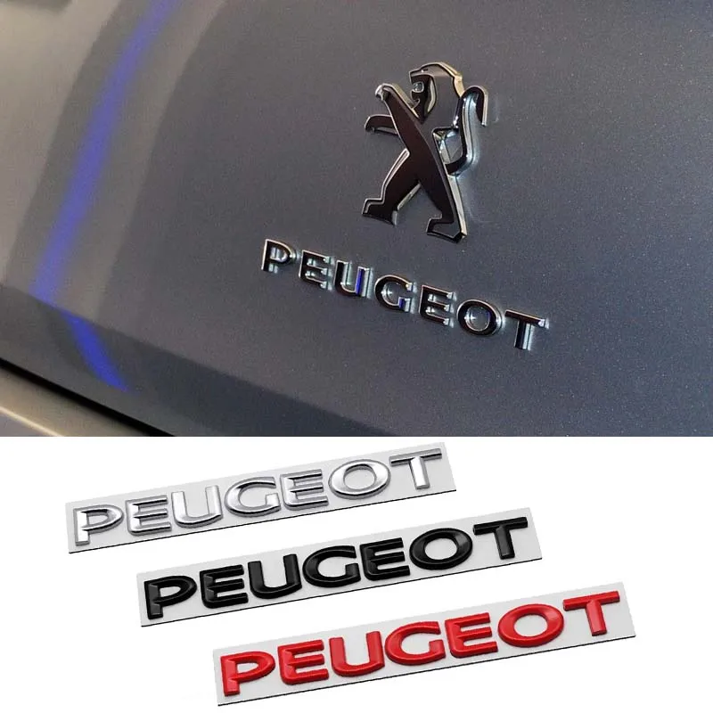 

Metal Letter Car Rear Trunk Emblem Sticker Label for Peugeot 3008 308 2008 208 408 4008 GT 5008 307 508 206 207 301 Decoration