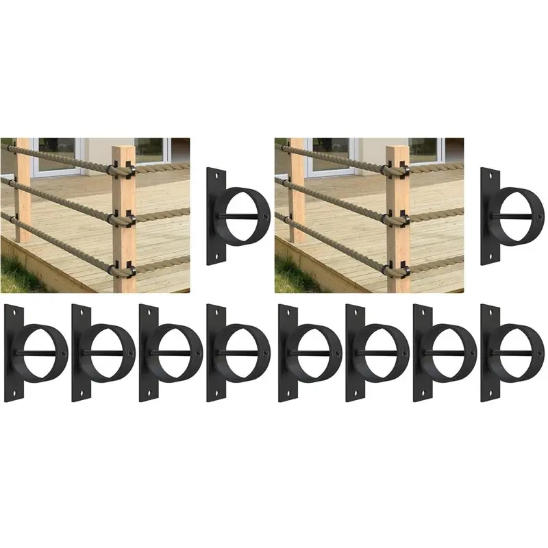 【ALLOWANCE】10Pack Rope End Snap With Cross Screw Securing Rope Support Rope Cap Rope Cover Stainless Steel For Hemprope