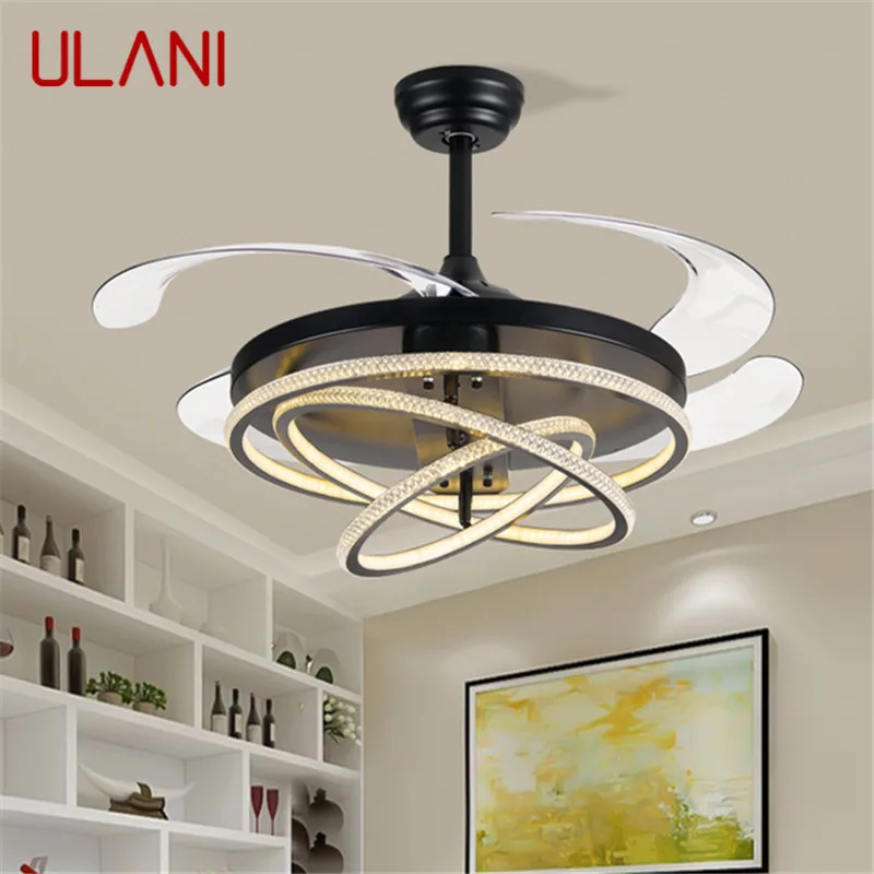 ULANI Ceiling Fan Light Modern Living Room Invisible  Fan Light Fashionable And Simple Restaurant Bedroom