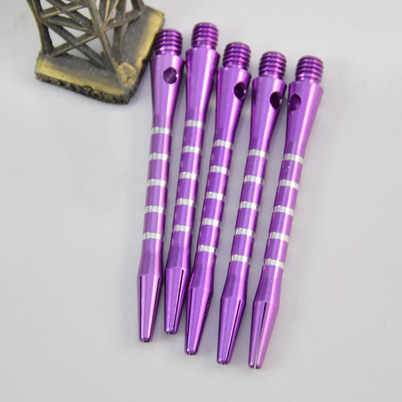 6pcs Aluminum Throwing Darts 52mm Short Five-line Metal Darts Rod Thread Darts Darts Accessories Indoor Darts Sport