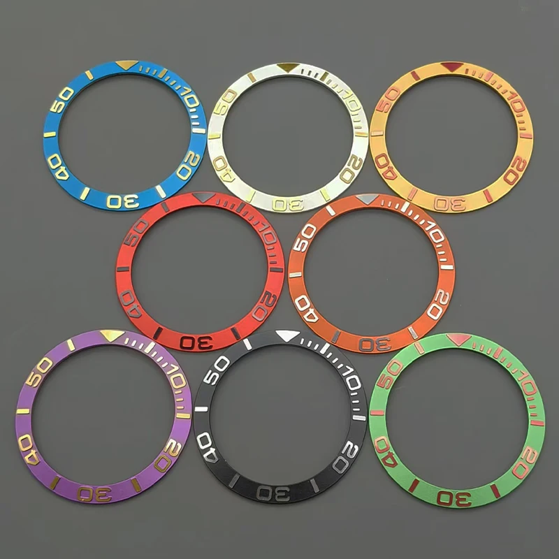 

Curved Aluminium Bezel GMT/SUB Bezel Ring 38mmx30.7mm Fits SKX007 SKX009 GMT SUB Case NH35 NH36 Watch Men's Watch Accessories