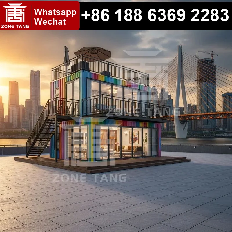 

Temperature Control Flat Pack House Durability Tiny Homes Fabricated Homes Bathroom Premade Houses Space Saving Design Long Life