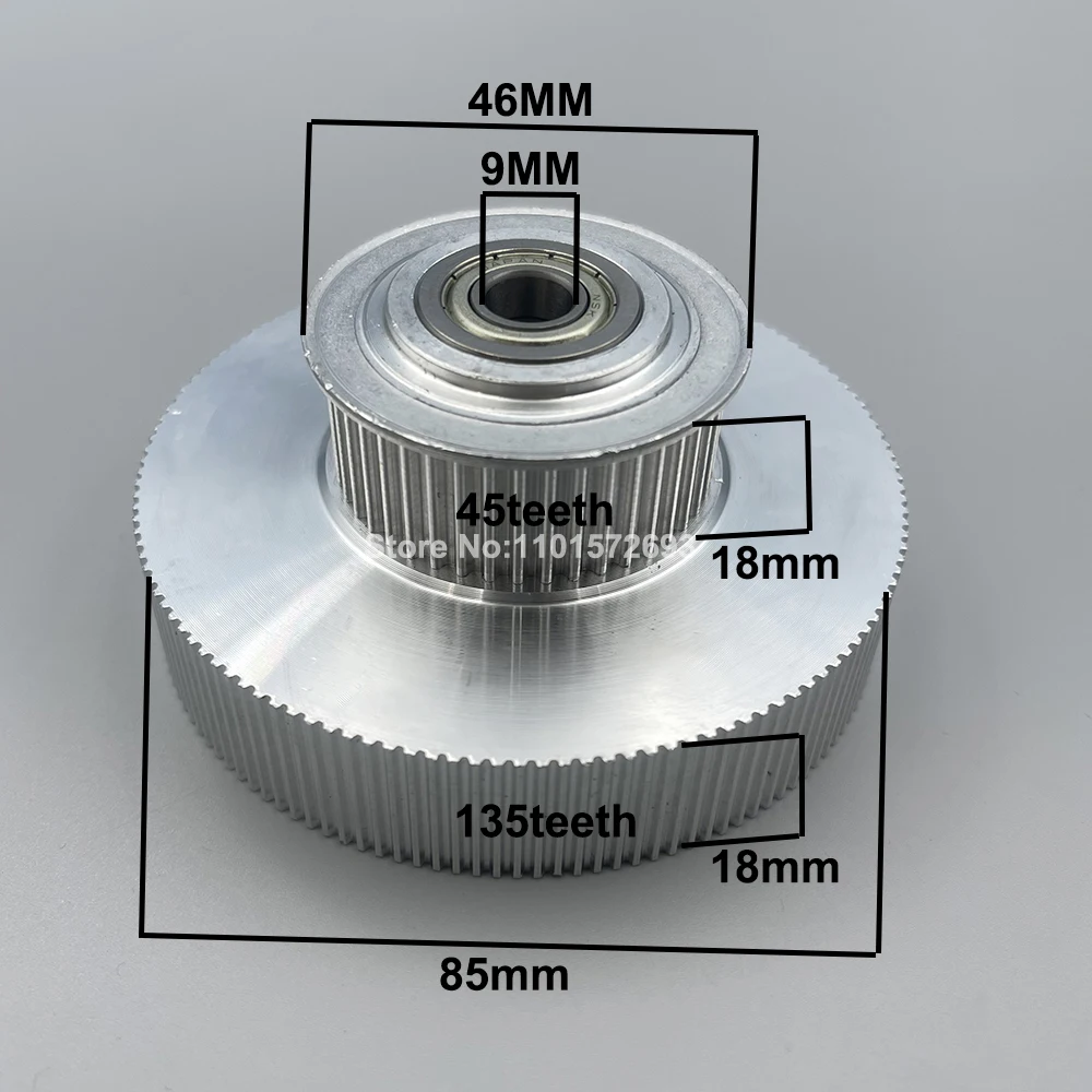 Inkjet Printer Motor Pulley for Mimaki JV33 JV5 Double Wheel Servo Motor Gear for Mimaki Passive wheel Driven Pulley for JV3 JV2