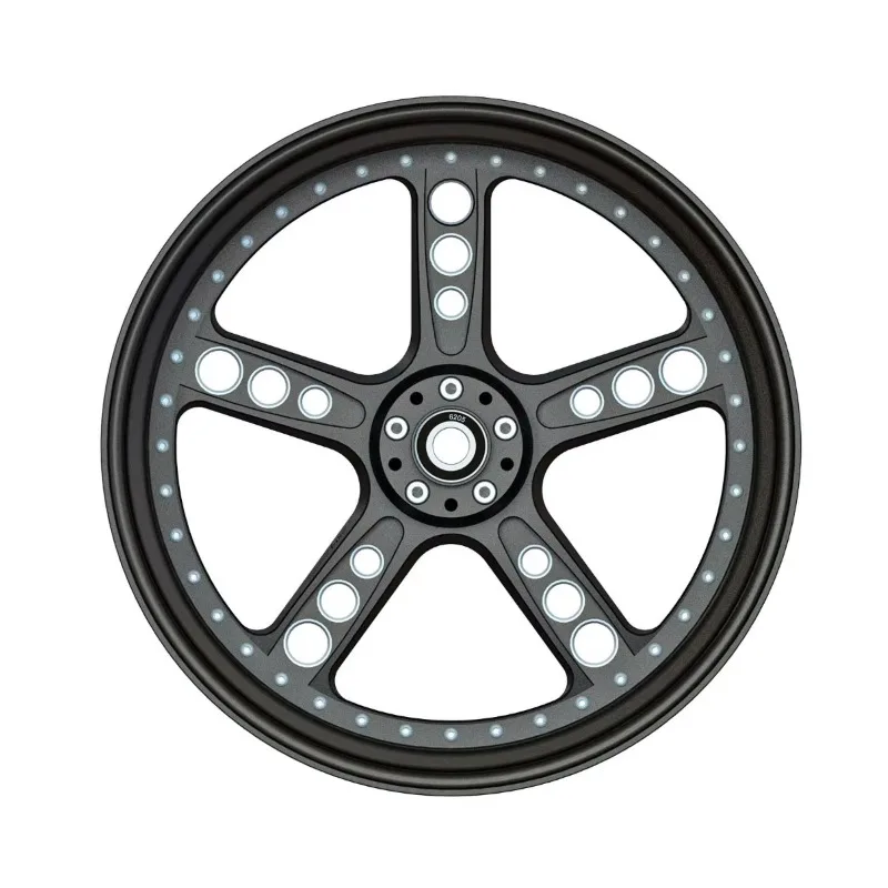 -Davidson Front & Rear Black Aluminum Motorcycle Wheels Rim Accessories for Retrofit/Upgrade with 1 Year Warranty