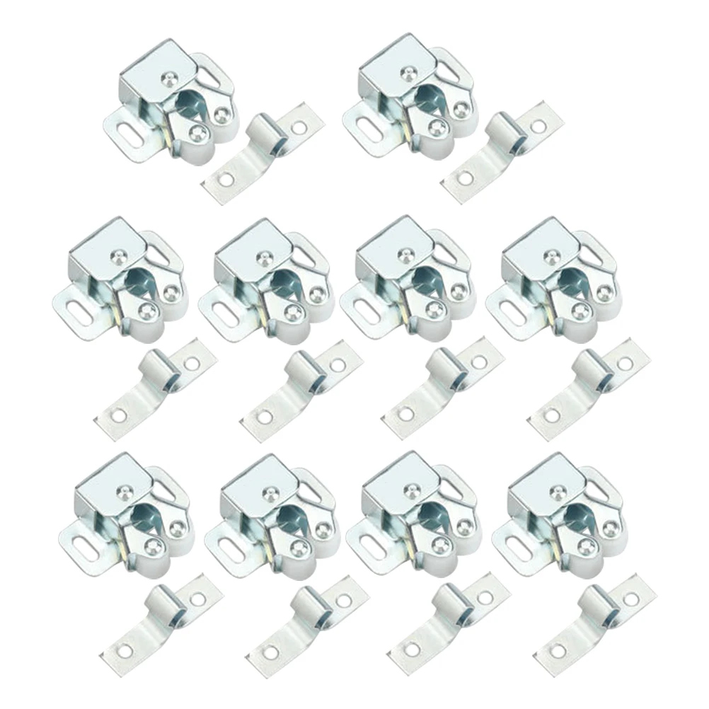 

10 PCS Cabinet Door Buckle Kitchen Doors Cabinets F Steel Spring Loaded Toggle Ball Locker