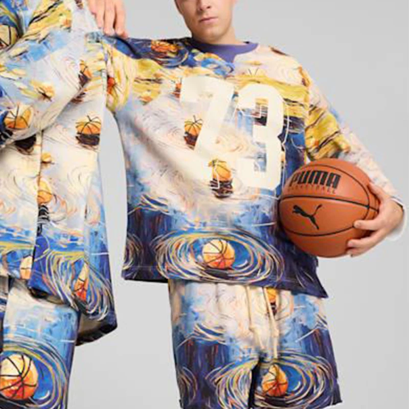 

Оригинальная мужская летняя модная свободная повседневная толстовка с принтом Puma 630293-01