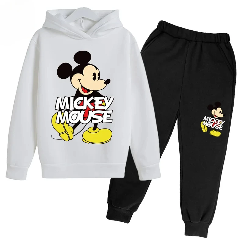 Spring and Autumn Disney Hip Hop Suit for Men and Women 2023 Casual Sportswear Sports Hoodie Fashion Kids Clothes Boys 100-160