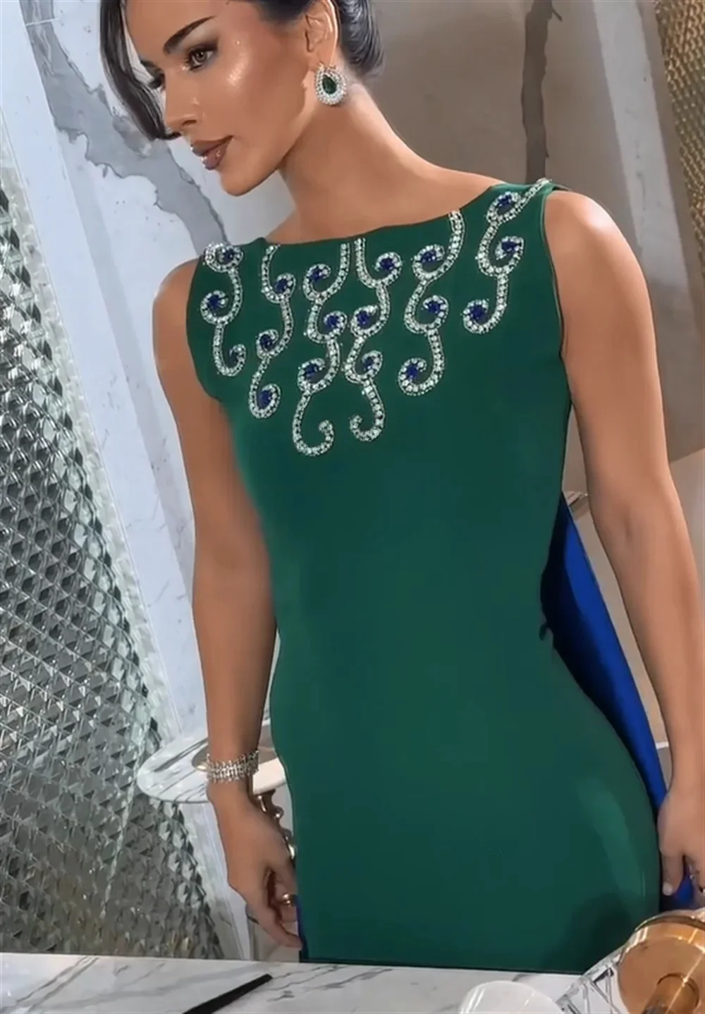 Verde frisado feminino longo sob medida ocasião vestido de noite vestidos de baile pastrol unisex camisa retro dubai árabe saudita personalizado