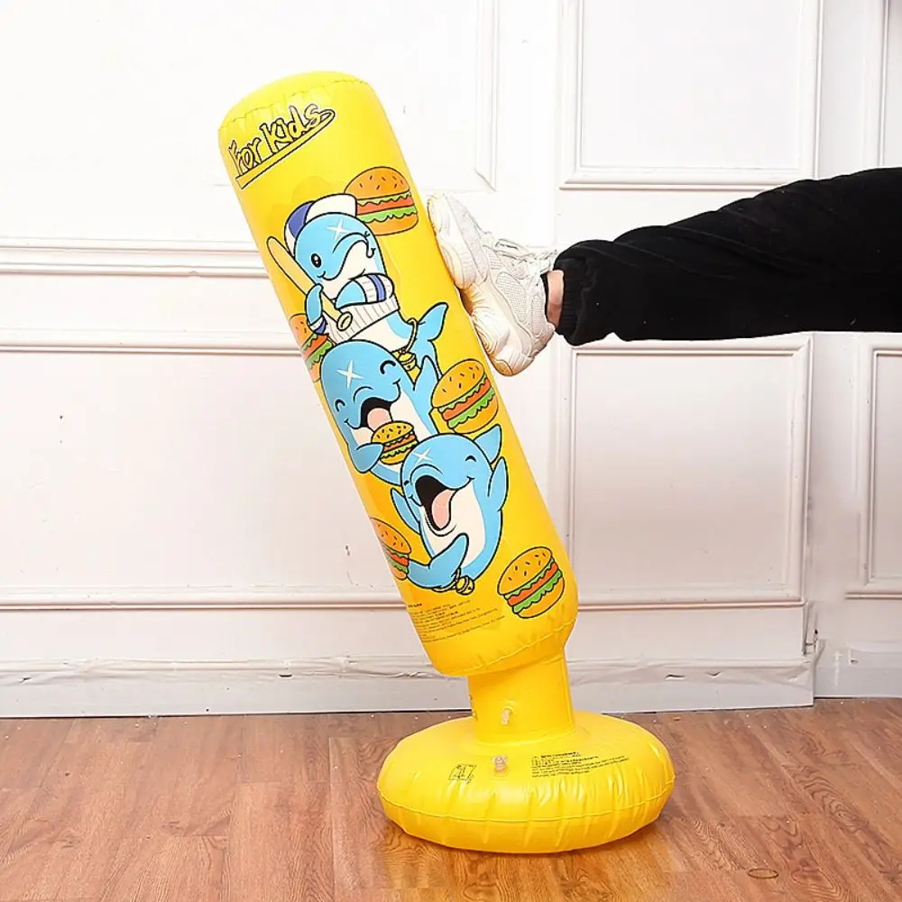 Bokstraining Opblaasbare Bokszak PVC Materiaal lekvrije Kids Boksen Zandzak Opblazen 120 cm Kinderen Tumbler Kinderen gift