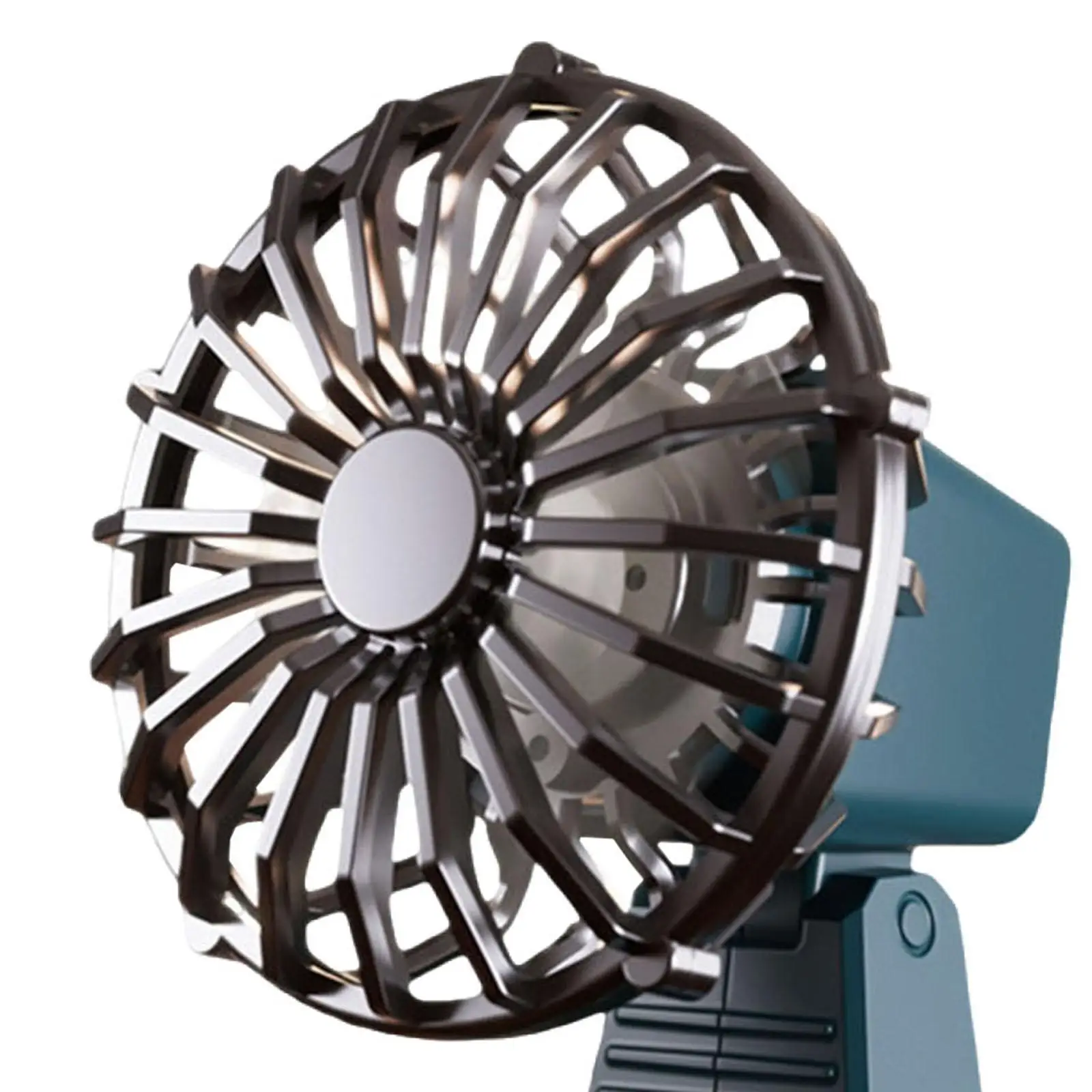 مروحة مكتب USB قابلة لإعادة الشحن، رأس هادئ قابل للتعديل، تصميم ريترو قوي، محمول شخصي للتبريد، مكتب غرفة النوم الصيفية