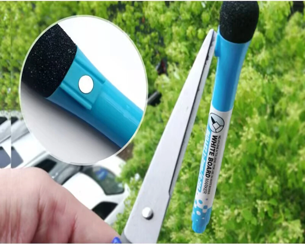 8pcs 수채화 브러시 화이트 보드 마커 펜 화이트 보드 지우기 펜 지우개 마그네틱 마커 쓰기 수채화 펜