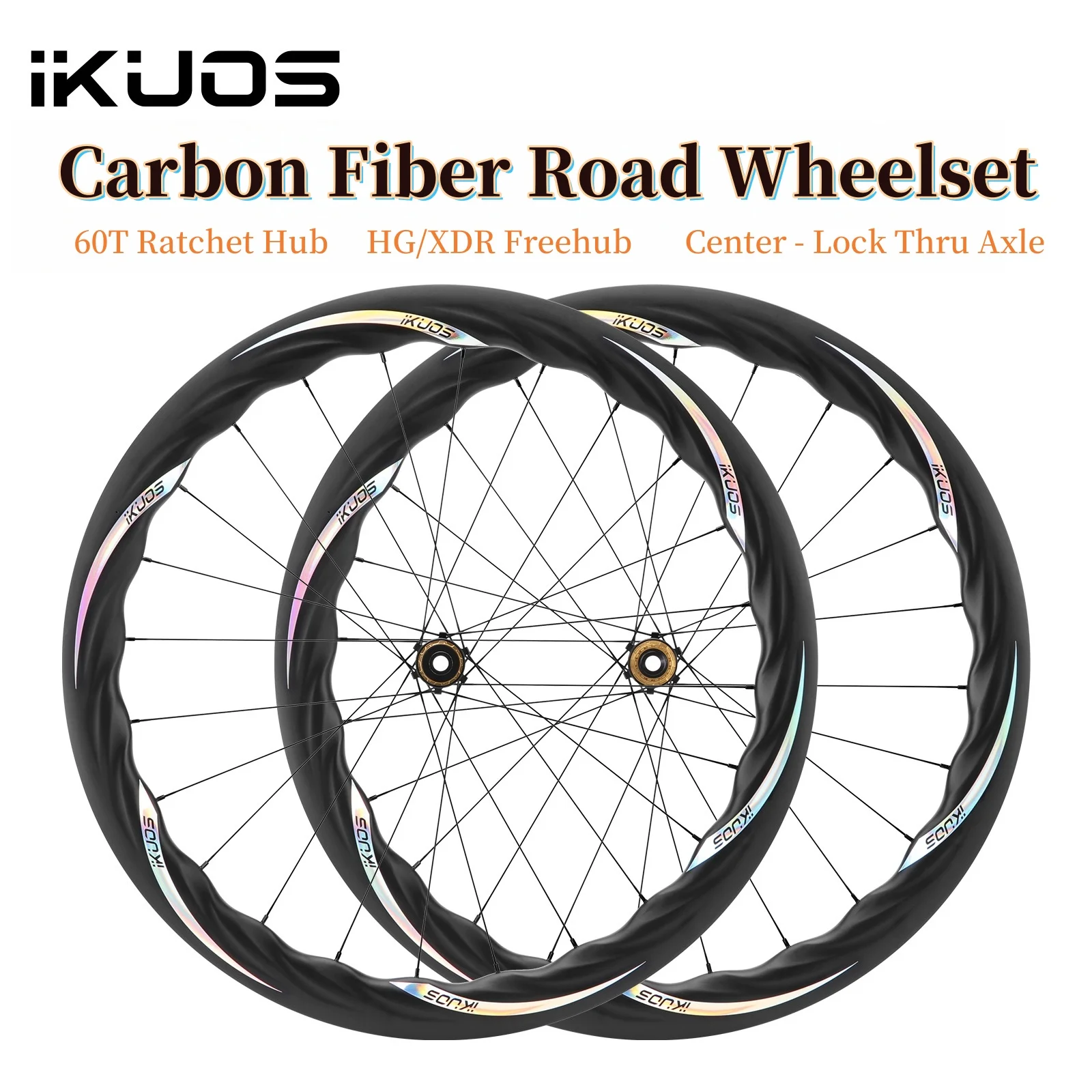 الطريق دراجة العجلات ألياف الكربون 24 ثقوب 50 مللي متر ارتفاع مكبح قرصي 700C من خلال المحور 100x142MMHG/XDR Freehub الجسم 60T اسئلة المحور