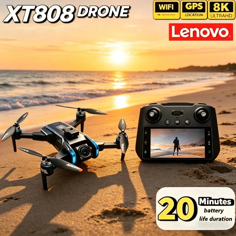

Новый профессиональный дрон Lenovo T808max с GPS, 5G, Wi-Fi, бесщеточным двигателем, HD-камерой, двойной камерой, FPV, складной, радиоуправляемый квадрокоптер-вертолет