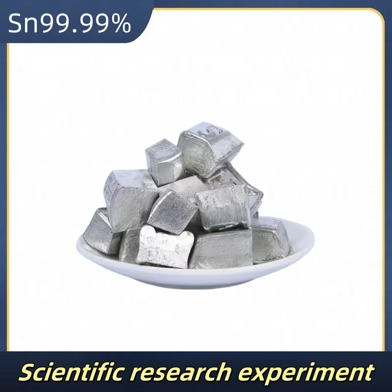 Sn99.99% Pure Tin Block Particles Lead-Free Non-Toxic Environmental Protection Tin Elemental for Scientific Research Experiments