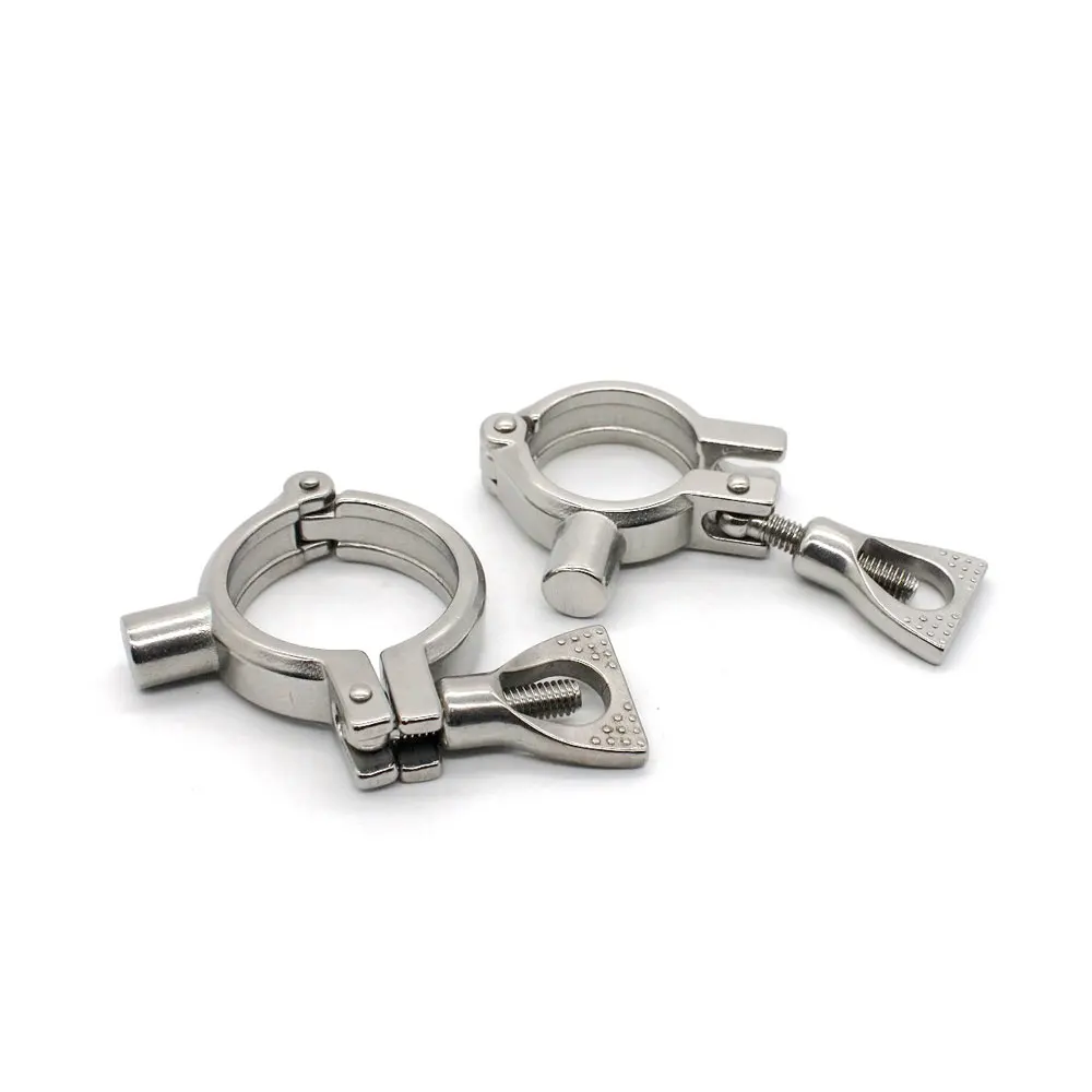 All Sizes 12-152mm 304 Stainless Steel Sanitary Pipe Holder Clamp Type Clips Support Tube Bracket