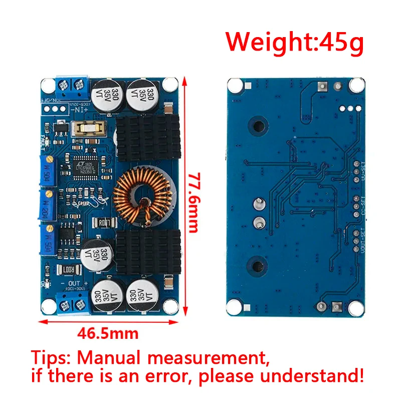 DCDC LTC3780 automatic lifting voltage solar vehicle constant voltage constant current power supply module super book type