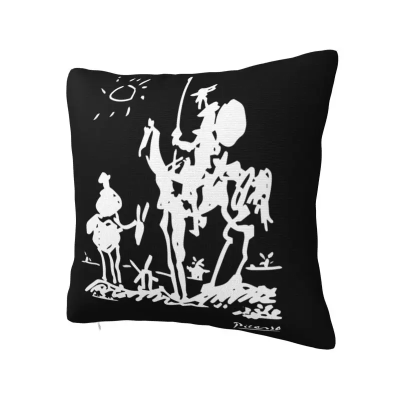 Custom Pablo Picasso Don Quixote Nordic Throw Pillow Covers Home Decorative Spanish Artist Chair Cushion