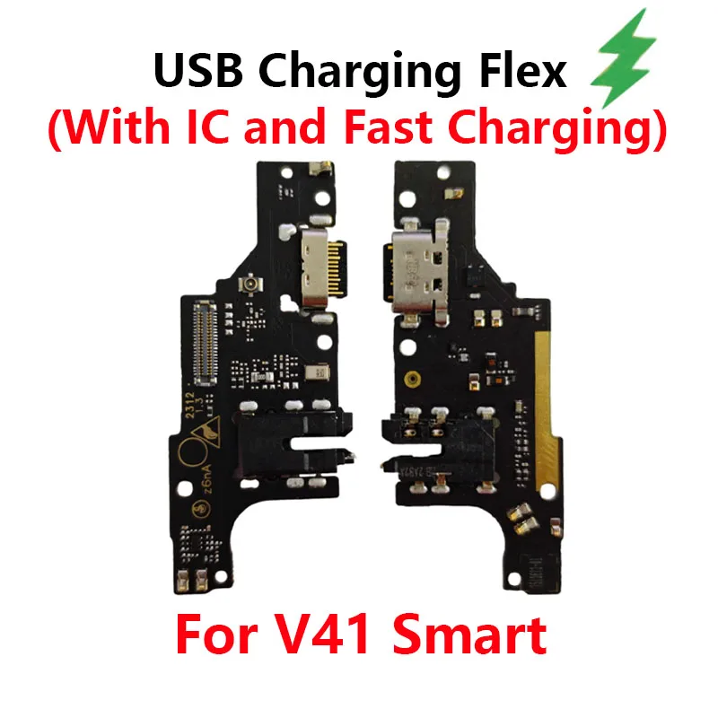 

For ZTE V41 Smart USB Charging Board Dock Port With IC and Fast Charging Flex Cable Repair Parts