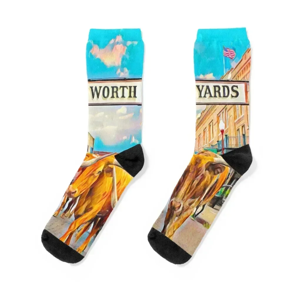 

Fort Worth, Texas Socks christmas gifts floral cool sheer Ladies Socks Men's