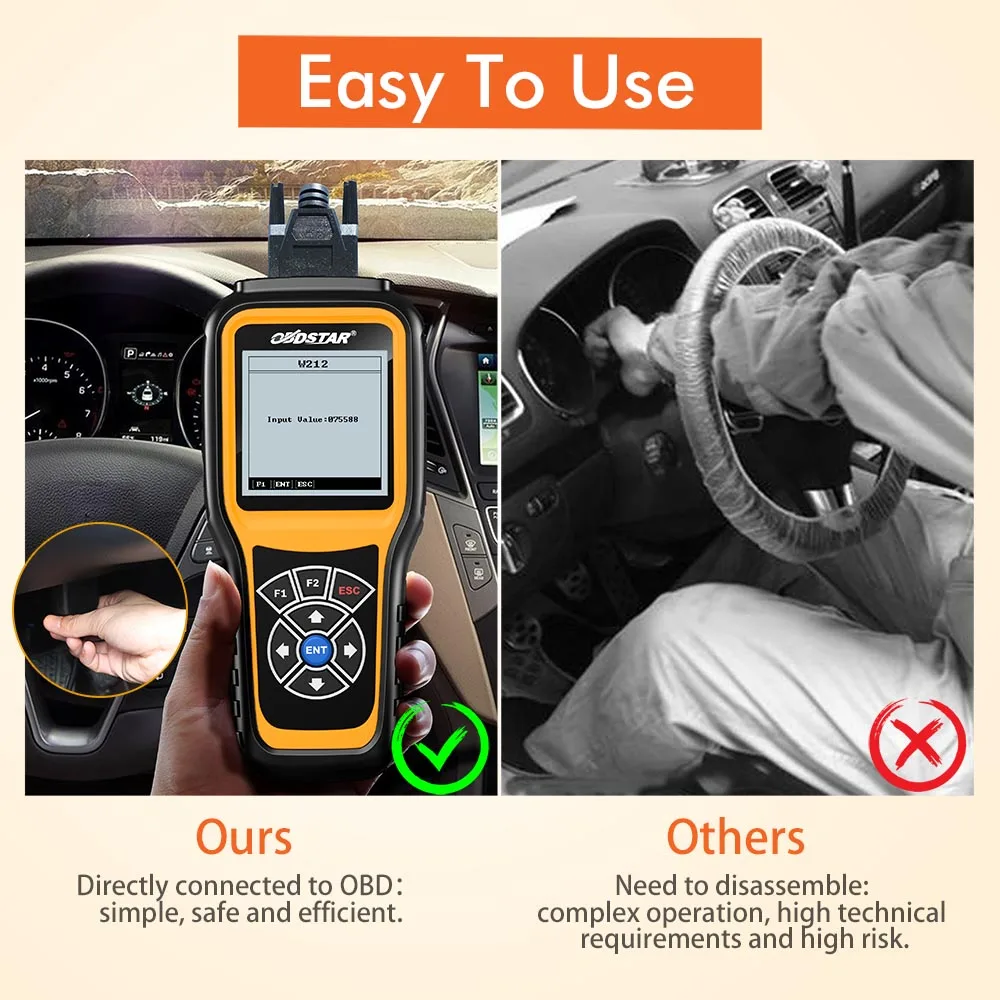 OBDSTAR X300M X300 M Mil-eag-e Adjustment Change Tool OBD2 Scanner Support for Benz & MQB VA-G KM Function