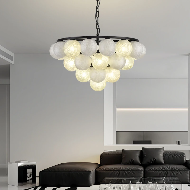 Italian minimalist glass living room chandelier