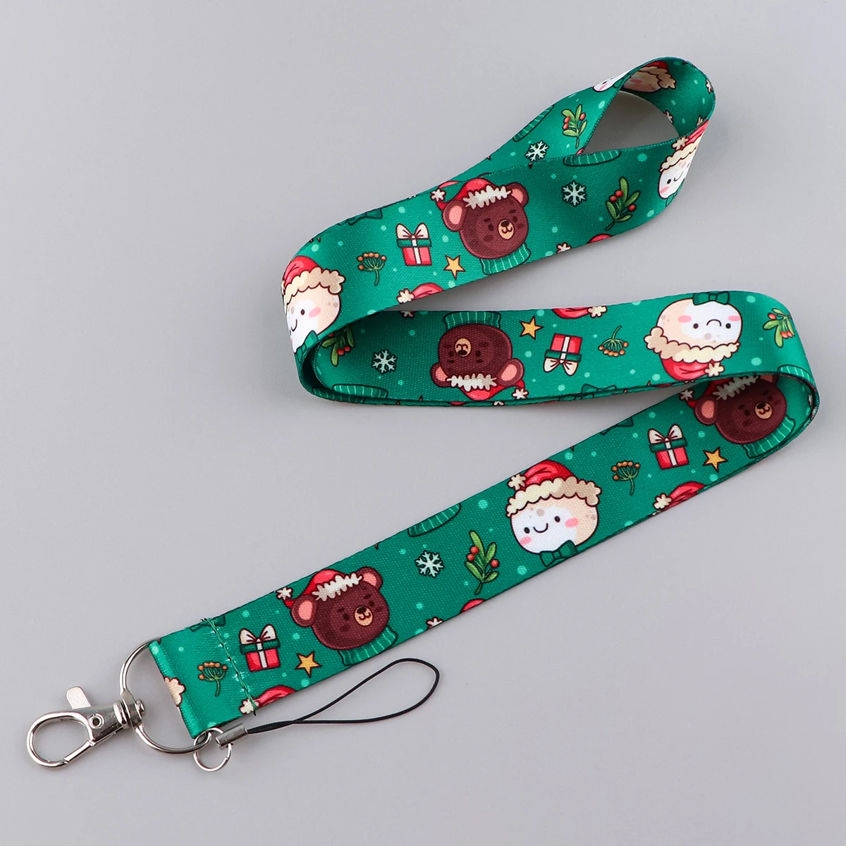 Christmas Santa Claus Snowman Neck Strap Lanyards for Key ID Card Gym Cell Phone Strap USB Badge Holder Phone Accessories - náhled 2