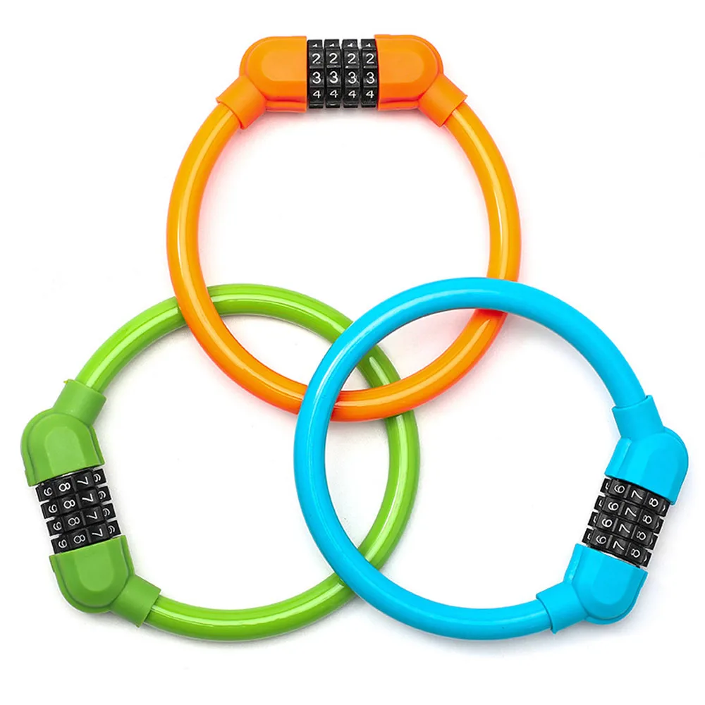 Durable Steel Cable Cable Anti Theft Digit Combination Bike Bicycle Accessories Security Lock Password Lock Bicycle Lock