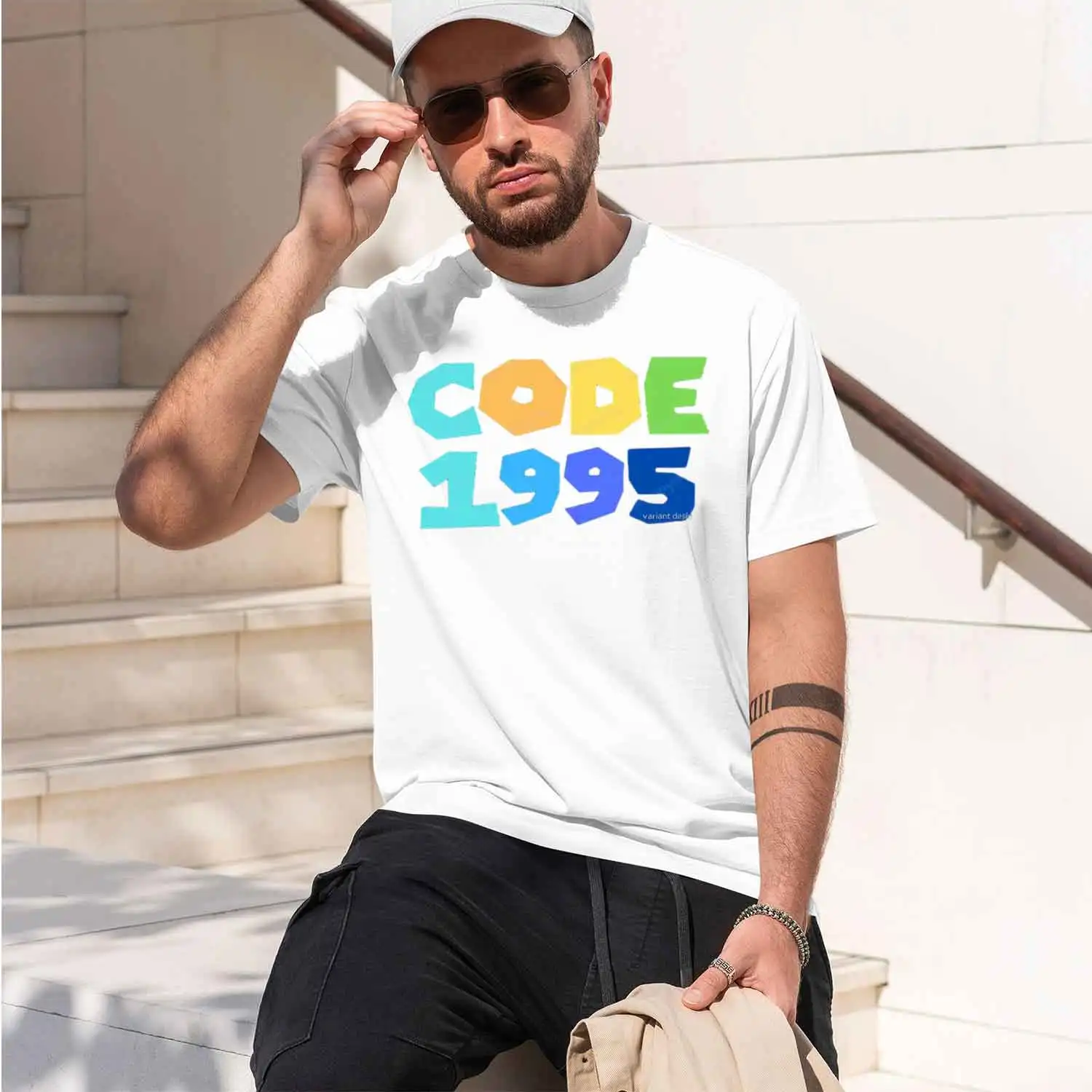 Casual Grh Tshirts 1995 Cl Vintage T Shirt Retro 90s Style Breathable Short Sve Unisex Round Neck Summer 2026 New Model Short-sl